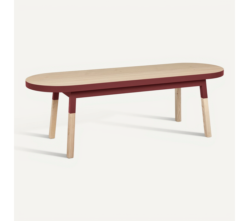 Dos De Canapé Banc 140 Cm, 100% Frêne Massif