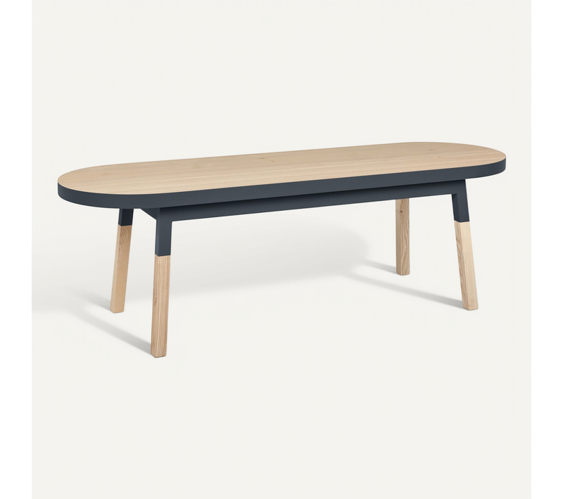 Dos De Canapé Banc 140 Cm, 100% Frêne Massif