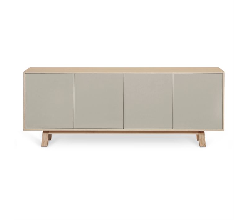 Buffet Bas 4 Portes 160 Cm, En Frêne