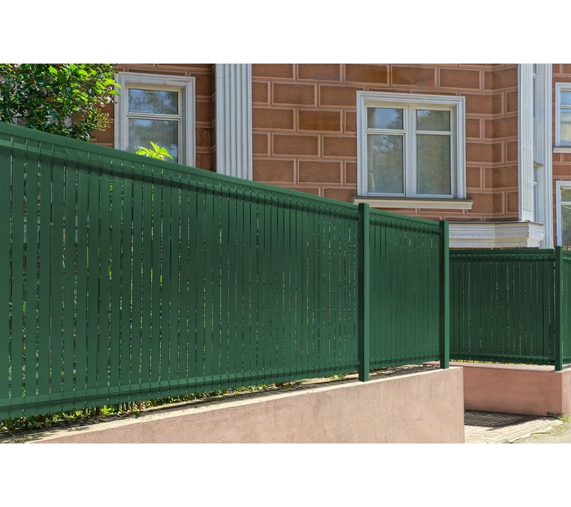 Kit Lamelles Occultantes Pvc 10m Cinto H.120cm Vert - Avec Clips Et Profil De Finition
