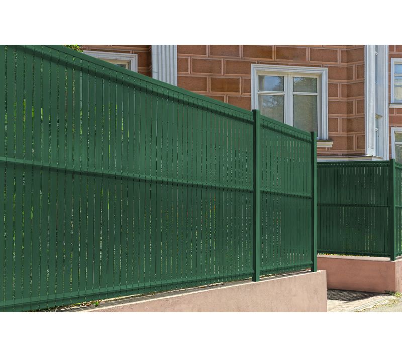 Kit Lamelles Occultantes Pvc 2m Cinto H.150cm Vert - Avec Clips Et Profil De Finition