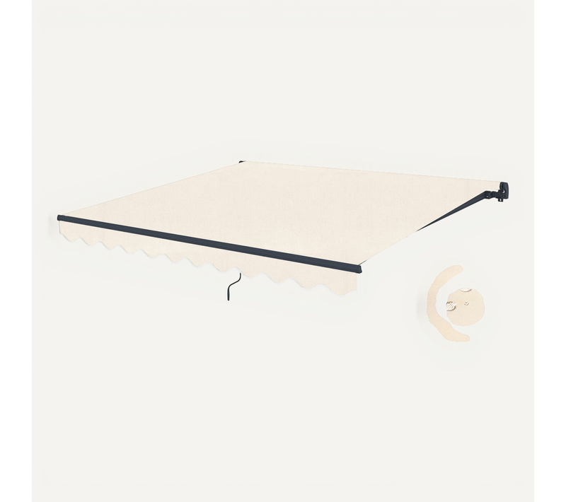 Store Banne Monobloc Vecchio 3x2,5m - Toile Premium 320g/m² Beige