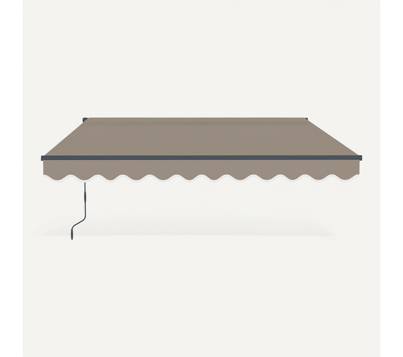 Store Banne Monobloc Vecchio 3x2,5m - Toile Premium 320g/m² Taupe
