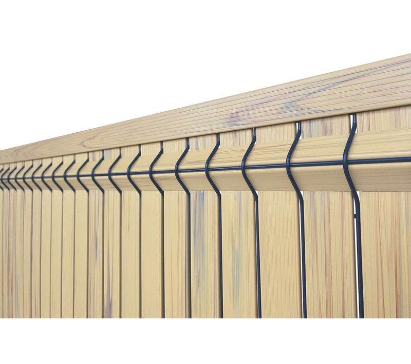 Kit Lamelles Occultantes Pvc 10m Cinto H.120cm Beige - Avec Clips Et Profil De Finition