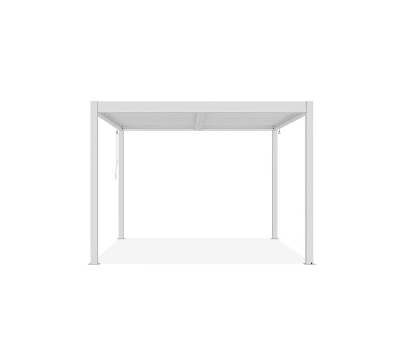 Pergola Bioclimatique Autoportée Piana 3x3m Aluminium Blanc - Lames Orientables
