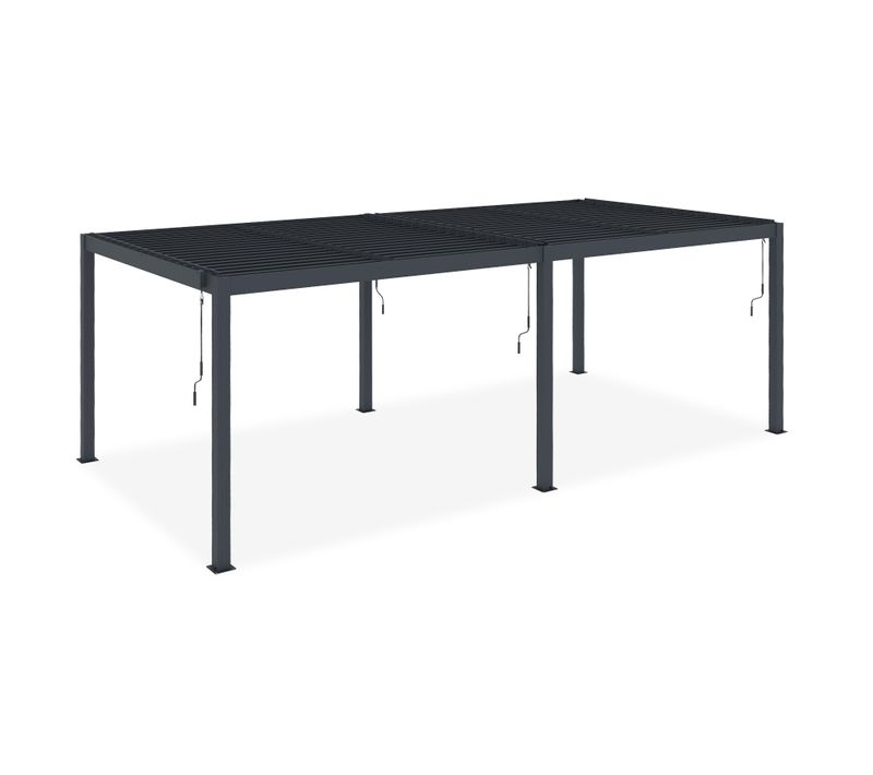 Pergola Bioclimatique Santa 6x3m Aluminium Gris Anthracite