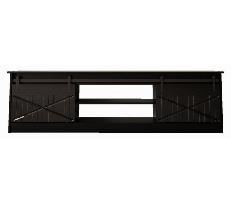 Meuble TV Design Noir 200 Cm Hexa
