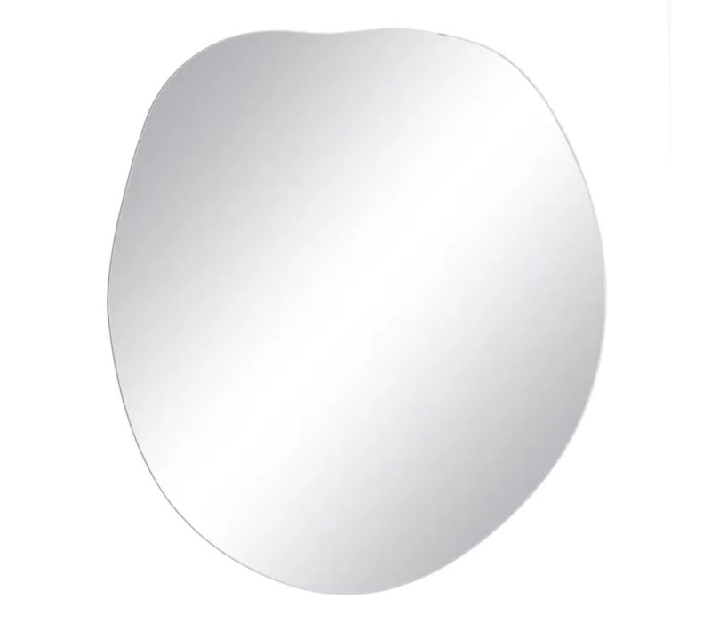 Miroir Mural Forme Libre Verre 60 Cm Fixation Invisible Design Cinea