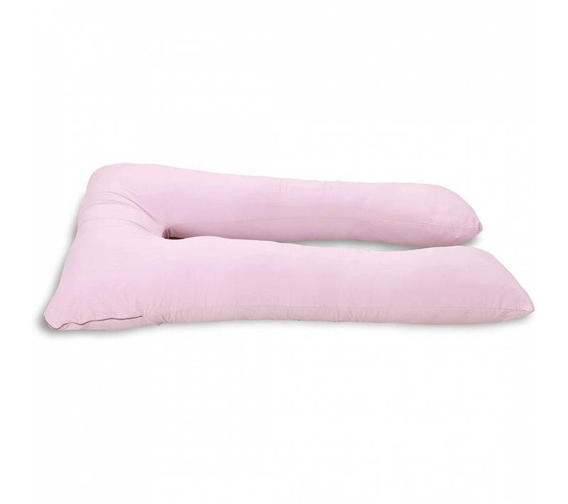 Coussin De Grossesse Déhoussable En Coton 150x80 Cm Rose