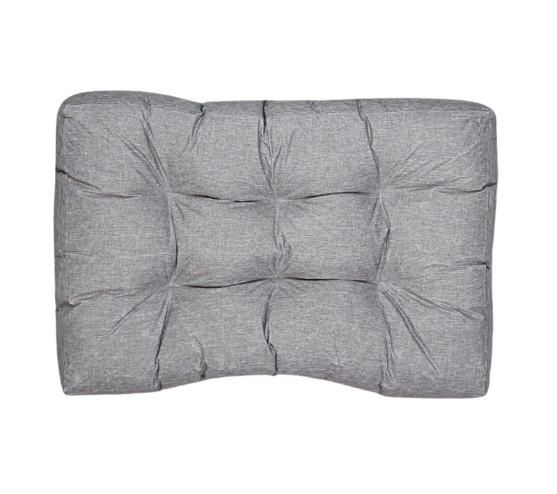 Coussins Palette Assise En Polyester 120x80x15 Cm Gris