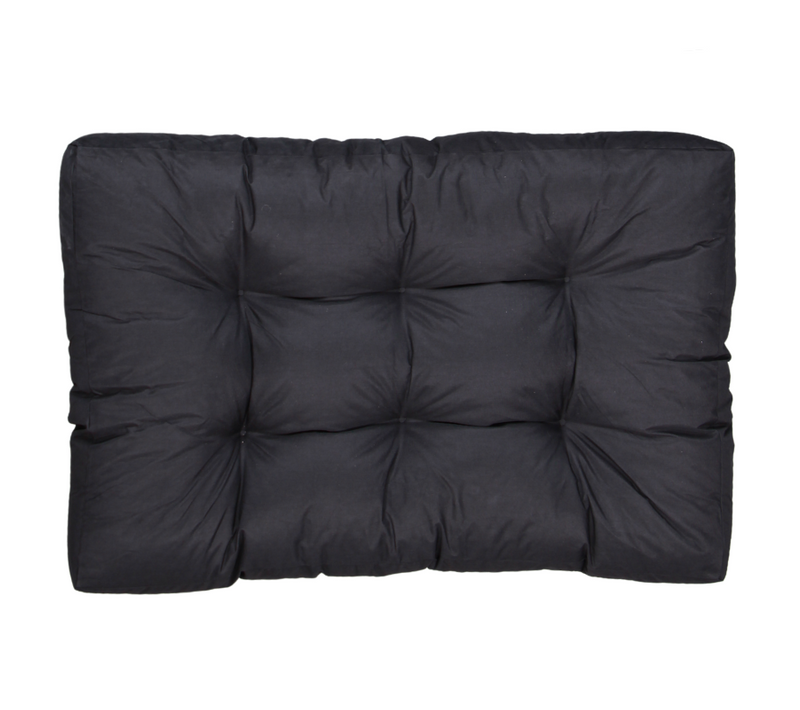 Coussins Palette Assise En Polyester 120x80x15 Cm Noir