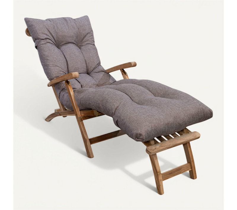 Coussin Bain De Soleil Beige 185 X 60 X 15 Cm
