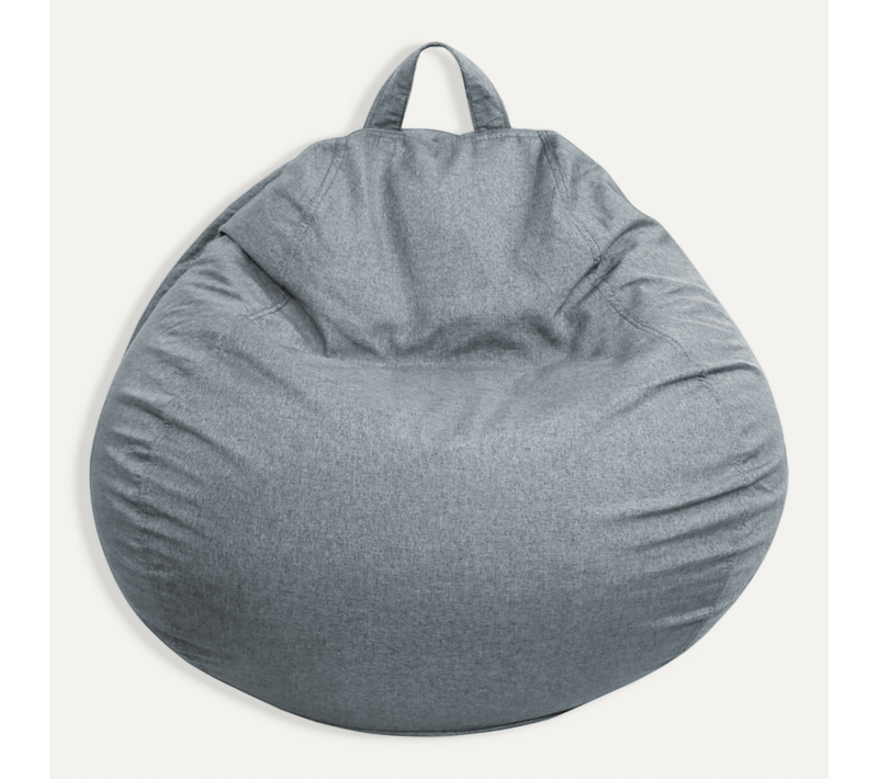 Pouf Poire Déhoussable Gris Foncé 80 X 70 Cm