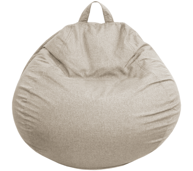 Pouf Poire Déhoussable Beige 120 X 100 Cm
