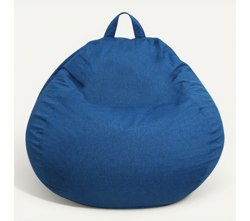 Pouf Poire Déhoussable Bleu 120 X 100 Cm