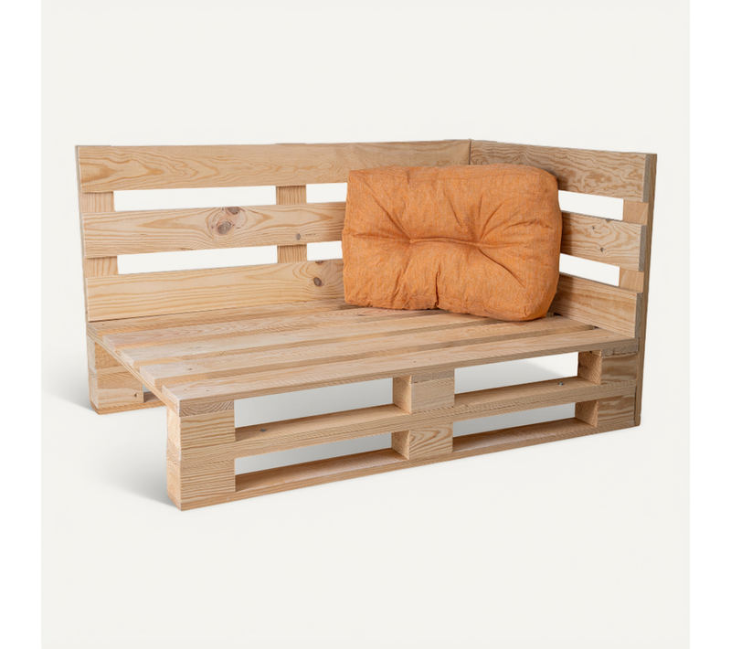 Coussin Palette Angle En Polyester 60x40 Cm Orange