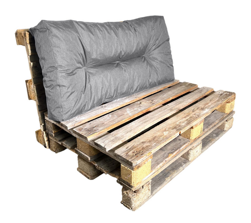 Coussin Palette En Polyester 120x60 Cm Gris
