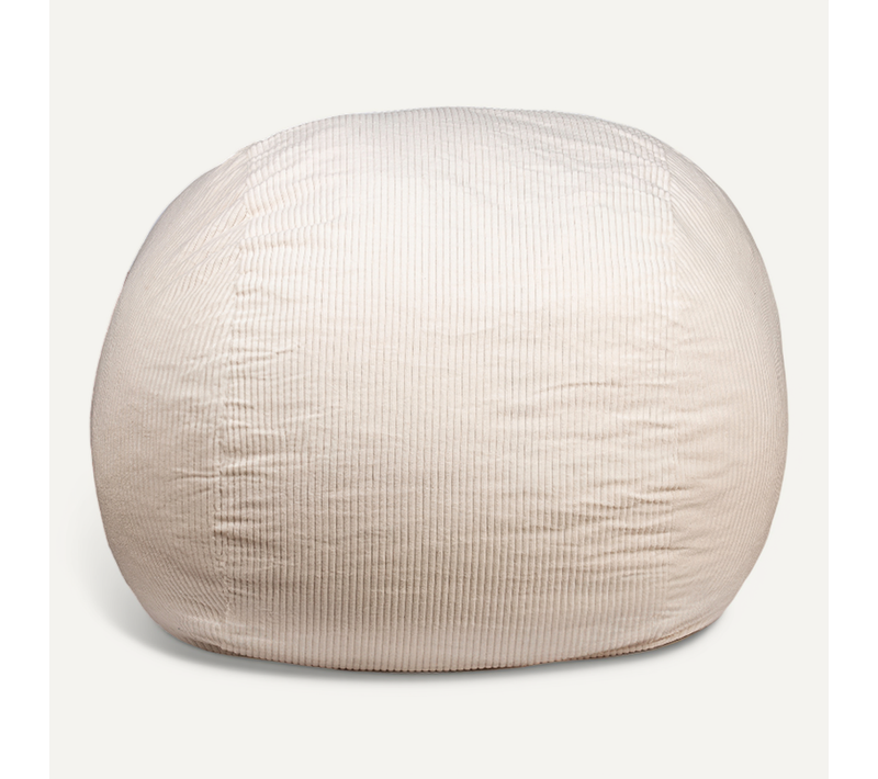 Pouf Lit Convertible 2en1 Blanc Cassé