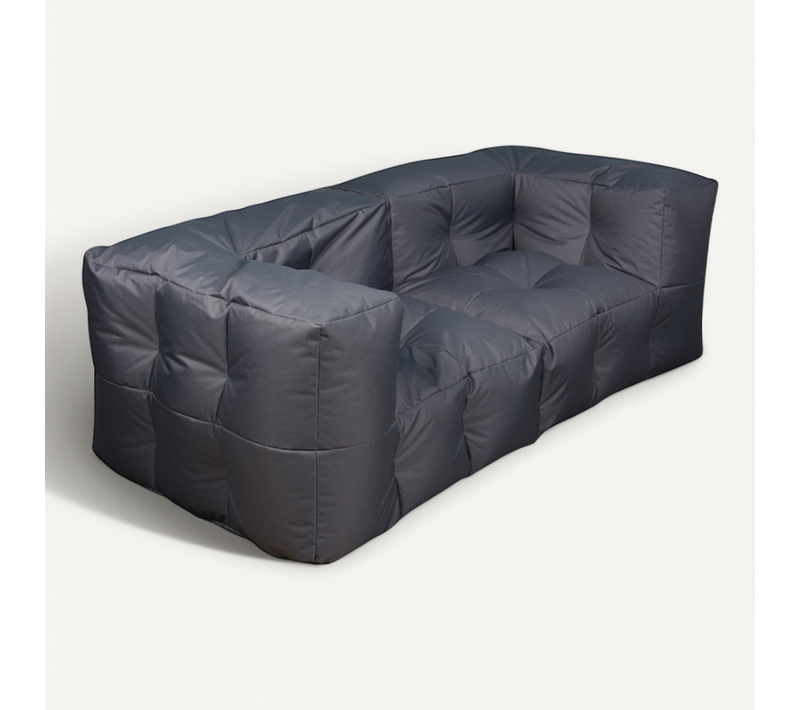 Canapé Modulable Extérieur Imperméable 90 X 180 Cm Gris Foncé