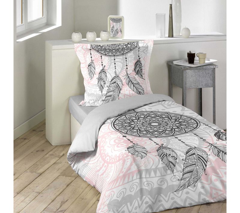 Housse De Couette Enfant 140x200 Cm 100% Coton + 2 Taies D’oreiller