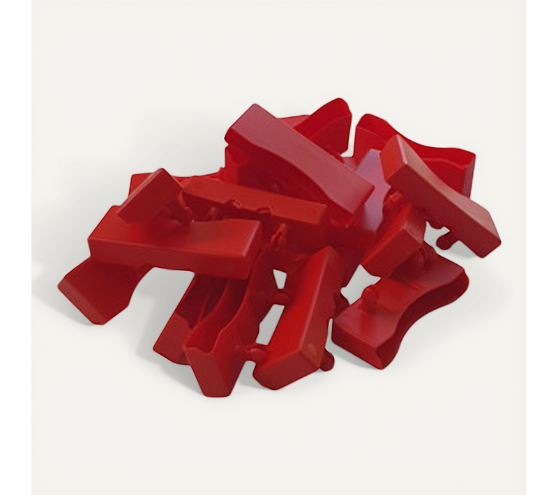 Lot De 50 Embouts Rouge Pour Lattes De 68 X 8 Mm