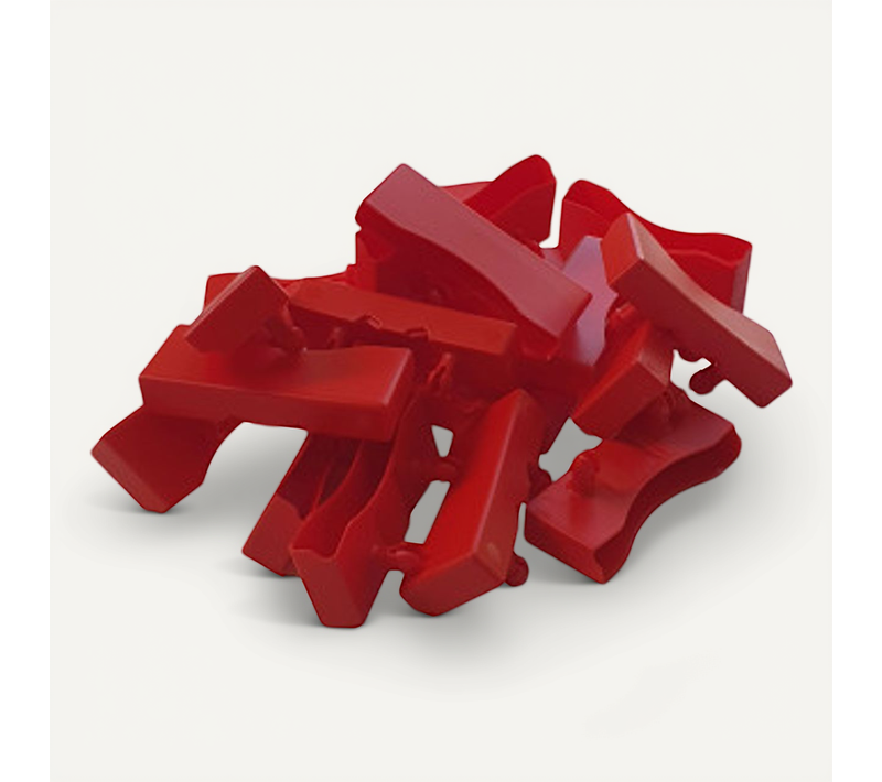 Lot De 20 Embouts Rouge Pour Lattes De 68 X 8 Mm