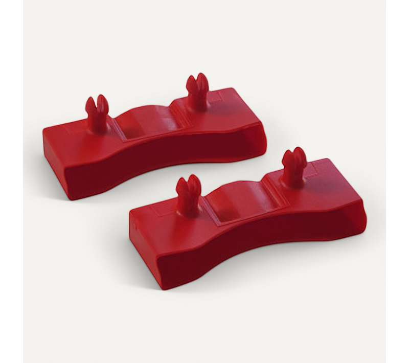 Lot De 2 Embouts Rouge Pour Lattes De 68 X 8 Mm