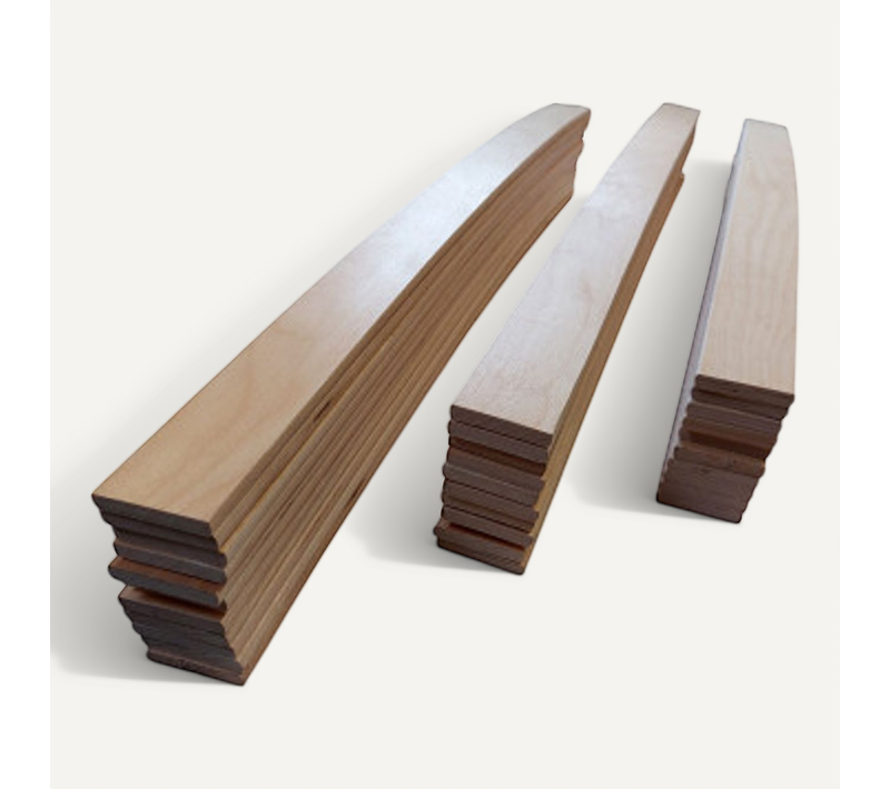 Lot De 30 Lattes Pour Sommier Et Lit - 780x48x8 Mm - Bois Hêtre Durable - 7 Plis
