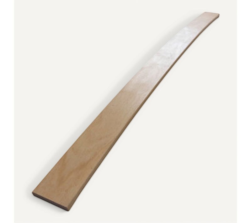 Lot De 1 Latte Pour Sommier Et Lit - 680x48x8 Mm - Bois Hêtre Durable - 7 Plis