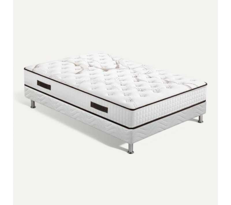 Matelas Et Sommier Tapissier 160x200 Latex - Louxor - Soutien Ferme - Made In France