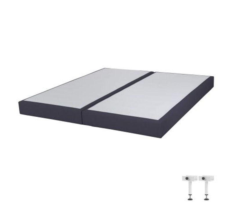 Sommier Tapissier Sr15 Volcan 2x80x200 Lattes Bois Massif - H.15 Cm - Made In France