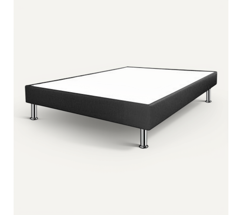 Sommier Tapissier + Pieds 140x190 Sp18 12 Lattes Anthracite