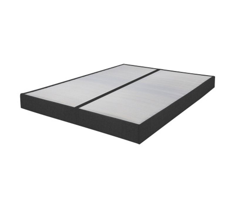 Sommier Tapissier Omega Anthracite 3 2x80x200 Lattes Bois - H.15 Cm - Made In France