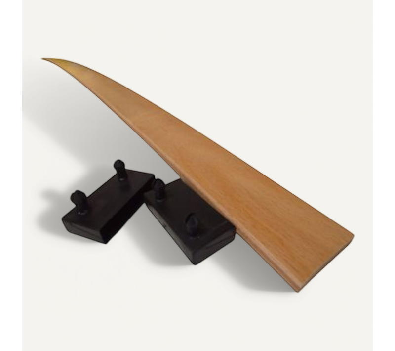 1 Grande Latte + Embouts Pour Lit, BZ et Convertible - 1400x53x9 Mm - Bois Hêtre Durable - 7 Plis