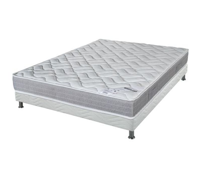 Matelas Maryland + Sommier Tapissier Omega - 160x200 - Mousse - Hauteur 20 Cm