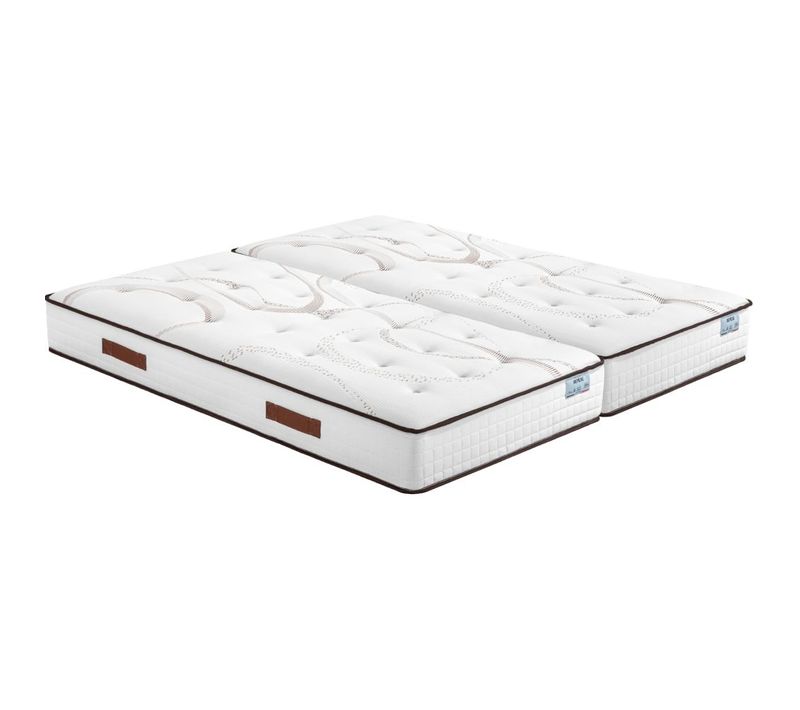 Matelas 2x90x190 Repere - Ressorts Ensachés - Hauteur 26 Cm - Soutien Ferme