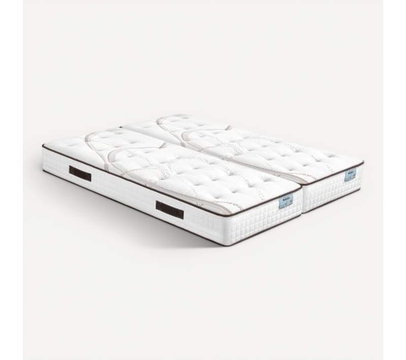 Matelas Mousse 2x90x200 MOOREA - Hauteur 25 Cm - Soutien Ferme Et Progressif