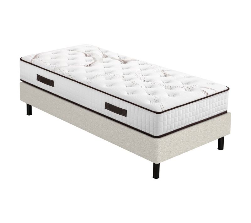 Matelas Myriade + Sommier Newkit - 90x190 - Mousse - Hauteur 23 Cm - Soutien Medium
