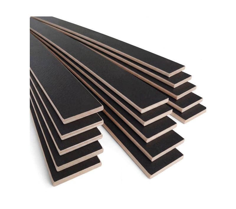Lot De 15 Lattes Pour Sommier Et Lit - 680x68x8 Mm - Bois Hêtre Durable - 7 Plis