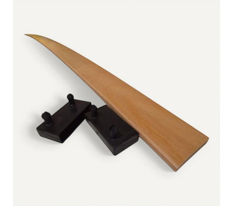 1 Grande Latte + Embouts Pour Lit, BZ et Convertible - 1600x53x9 Mm - Bois Hêtre Durable - 7 Plis