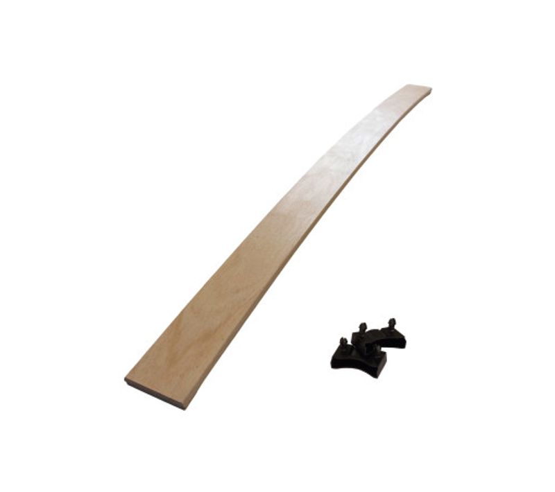 Lot De 1 Latte + Embouts Pour Sommier Et Lit - 874x53x8 Mm - Bois Hêtre Durable - 7 Plis