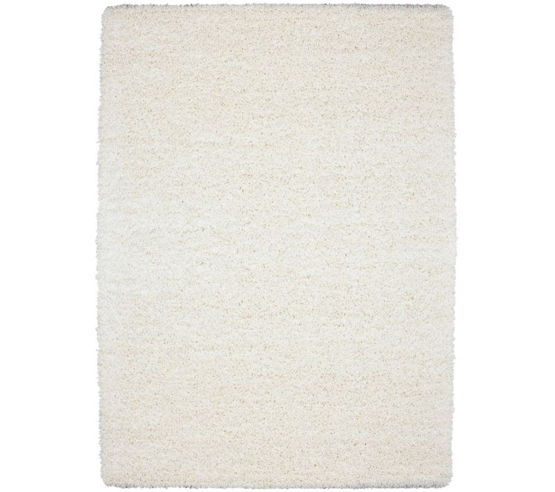 Shaggy - Tapis Uni à Poils Longs - Blanc Ivoire 080 X 250 Cm