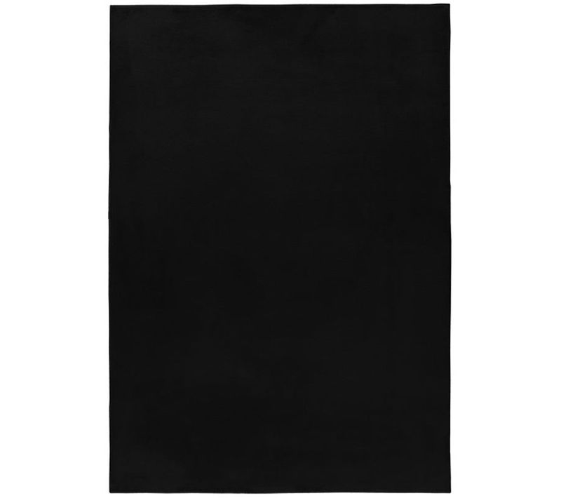 Tapis Fausse Fourrure Toucher Doux Noir 200x290cm