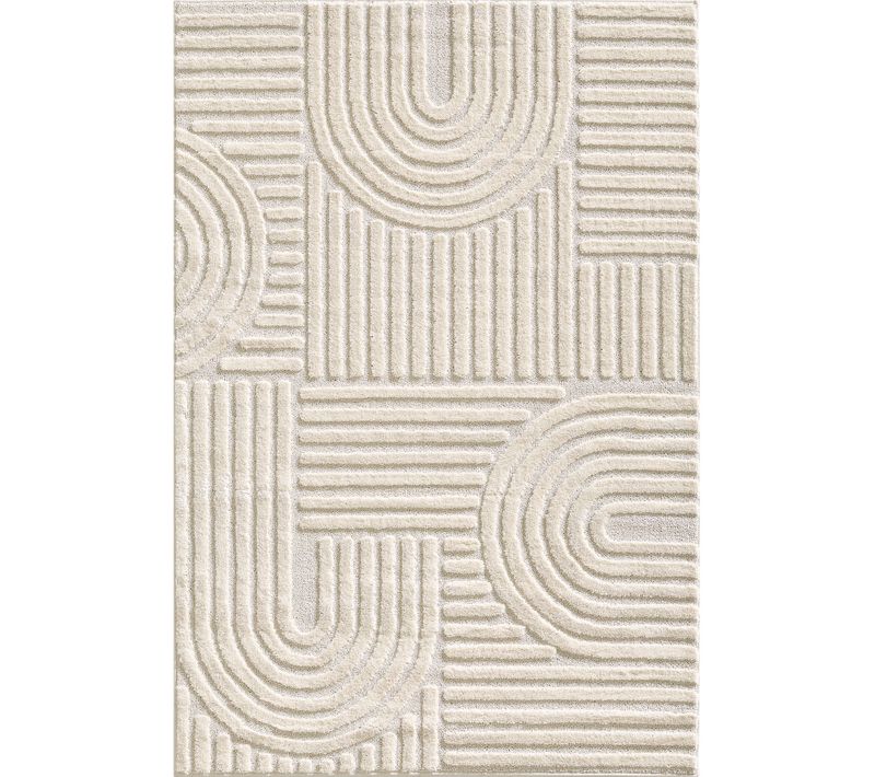 Tapis à Relief Lena Crème 280x370cm