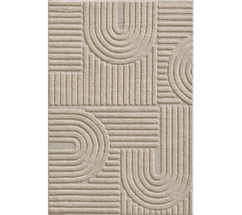 Tapis à Relief Lena Beige 200x290cm