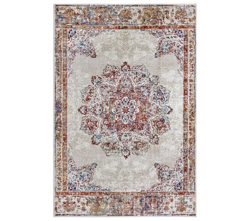 Tapis 140x200cm Style Vintage Madere Crème