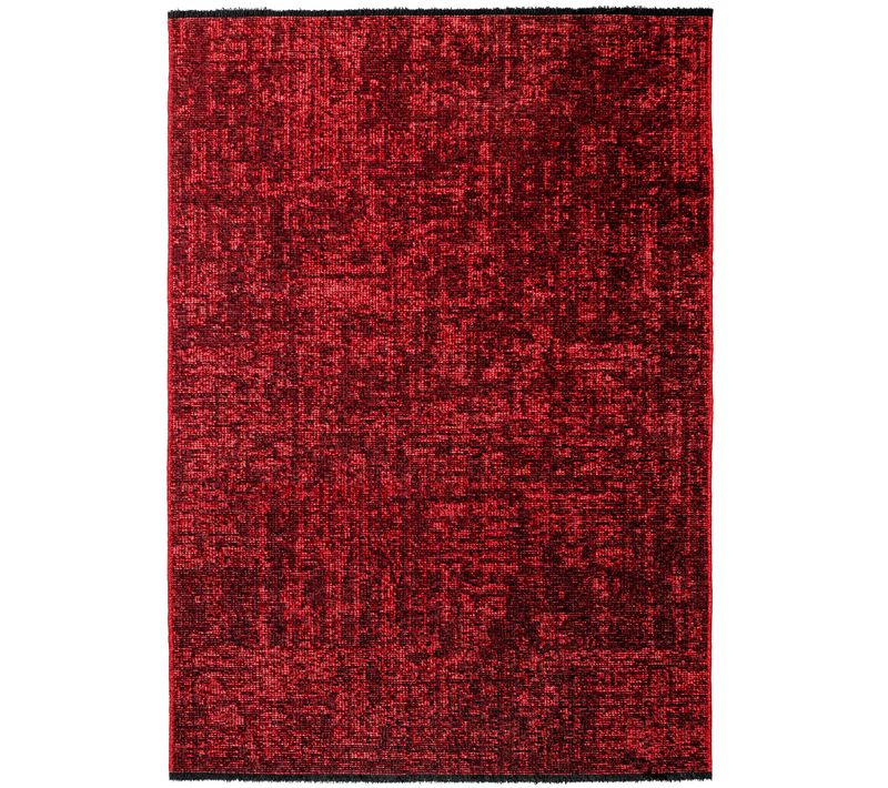 Tapis Moderne à Franges - Rouge 80x150cm