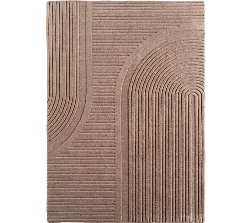Tapis Sena Doux à Relief Beige 240x340cm