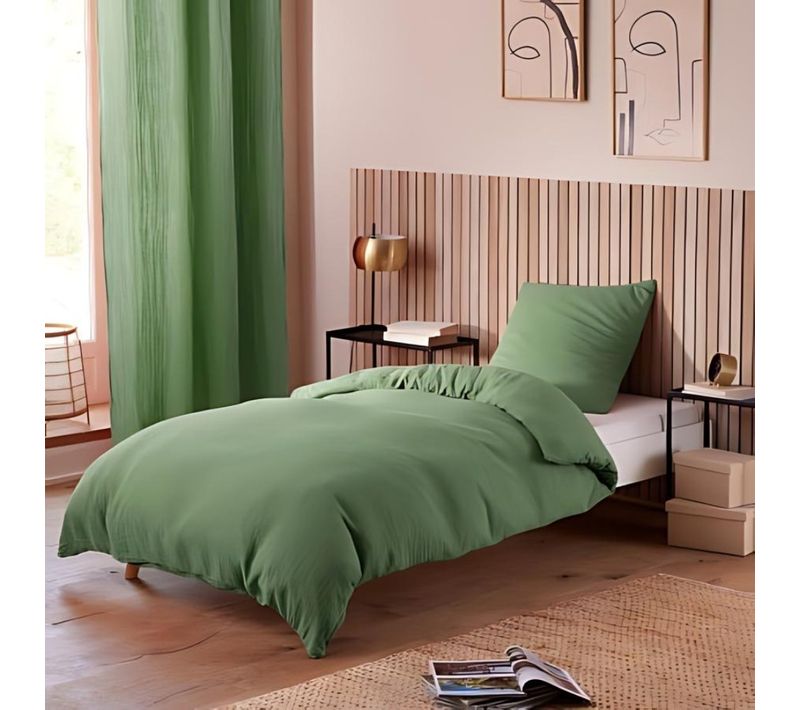 Parure De Lit Gaze De Coton Alia Promo Linge