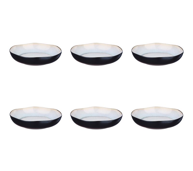 Assiette Creuse Iris D.22,5cm - 6 Pièces - Blanc Ivoire
